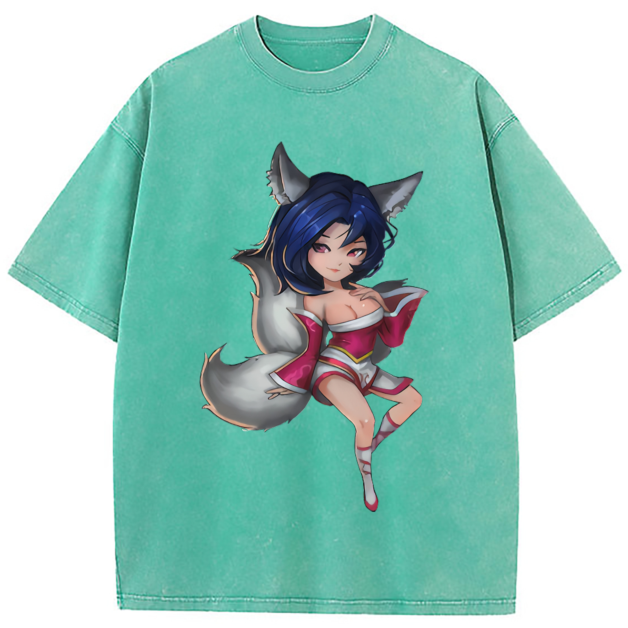 （画像用） リーグ・オブ・レジェンド League of Legends LOL 綿100% ヴィンテージ風 半袖Tシャツ（フロントプリント）